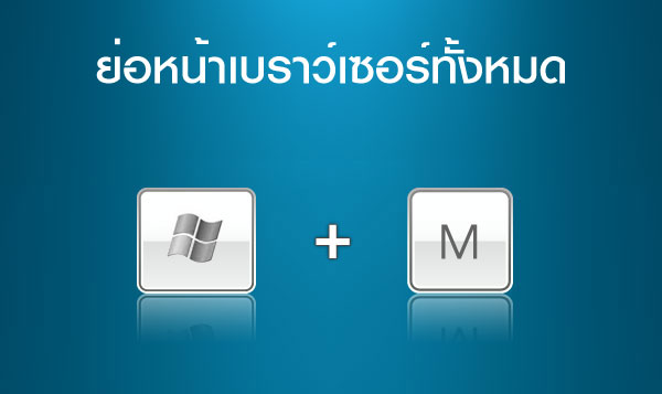 ย่อหน้าเบราว์เซอร์ทั้งหมด  >>  Menu + M