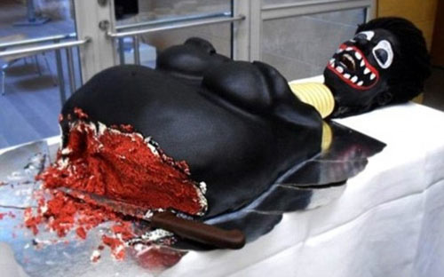 เค้กที่ทำเป็นรูปสตรีผิวดำ