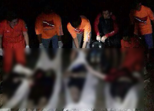 นักท่องเที่ยว 4 สาวพลัดตกน้ำดับ ที่กาญจนบุรี สภาพศพจับมือกันแน่น