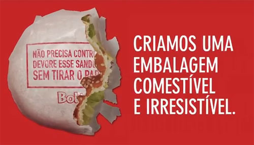 บราซิลเจ๋ง! ใช้กระดาษห่อเบอร์เกอร์กินได้ ไม่ต้องแกะห่อออก