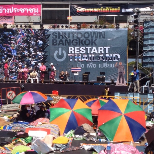 ประมวลภาพชัตดาวน์กรุงเทพฯ คนร่วมม็อบ กปปส. bangkok shutdown
