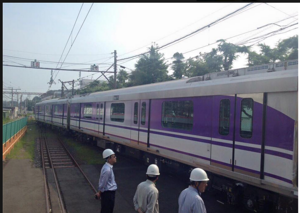 ภาพชุดแรก ! รถไฟสายสีม่วง ส่งตรงจากญี่ปุ่นถึงไทย 16 กันยายนนี้