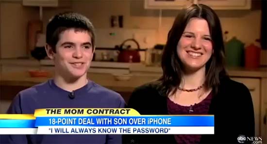 เจ๋ง! กฎเหล็ก 18 ข้อ เมื่อคุณแม่ให้ iPhone กับลูกชาย 