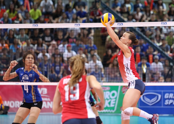 วอลเลย์บอลหญิงไทย สหรัฐฯ จบเกมไทยพ่าย 2-3 เซต