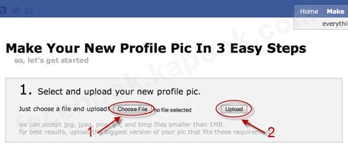 เปลี่ยนรูปโปรไฟล์ Facebook แบบแนวๆ ด้วย Profile Pic Maker