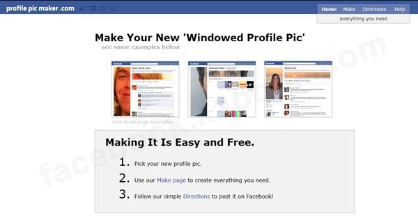 เปลี่ยนรูปโปรไฟล์ Facebook แบบแนวๆ ด้วย Profile Pic Maker