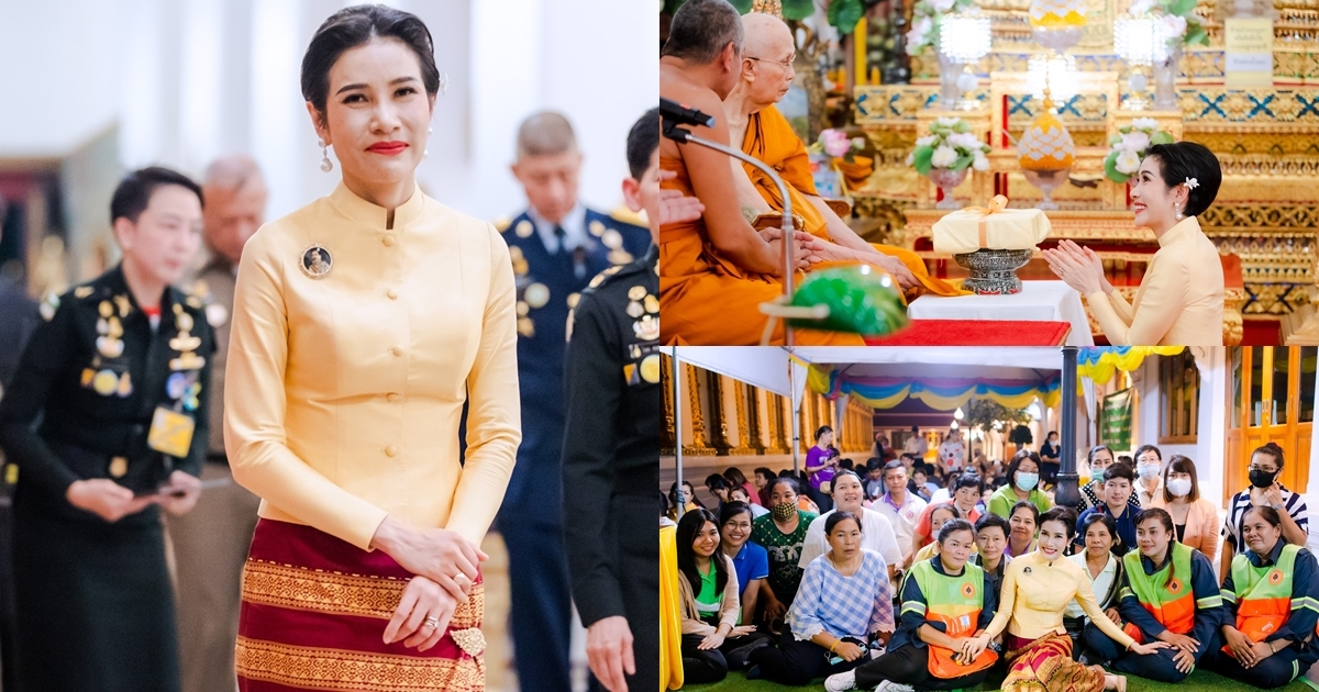 เจ้าคุณพระสินีนาฏ ถวายผ้าไตร ณ วัดชนะสงคราม พร้อมเยี่ยมประชาชนที่ร่วมต้อนรับ