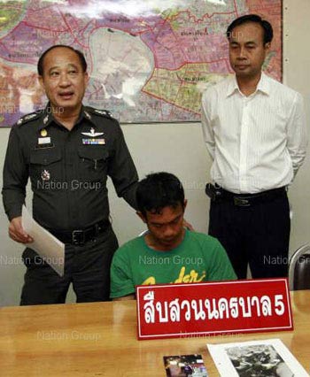 นันทศักดิ์ ศรีคำม้วน ผู้ต้องหาชิงทรัพย์ ปล้นสวาท