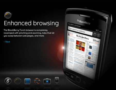 BlackBerry Torch 9800 