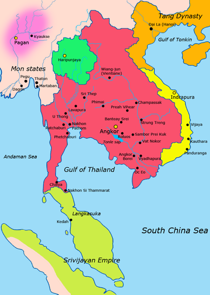 แผนที่จักรวรรดิขแมร์