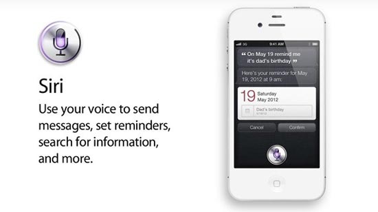 มารู้จักกับ Siri คำสั่งเสียงบน iPhone 4S กัน