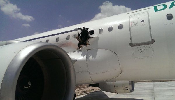 ระเบิดบนเครื่องบินโซมาเลีย