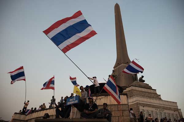 ประมวลภาพชัตดาวน์กรุงเทพฯ คนร่วมม็อบ กปปส. bangkok shutdown