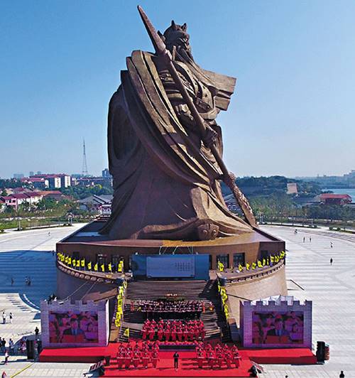 รูปปั้นเทพเจ้ากวนอูใหญ่ที่สุดในโลก