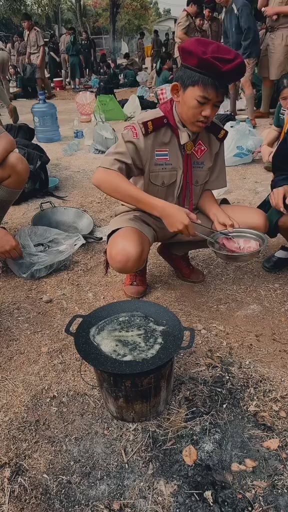 มิติใหม่เข้าค่ายลูกเสือ นักเรียนโชว์สกิลทำอาหาร นึกว่าเชฟมืออาชีพ