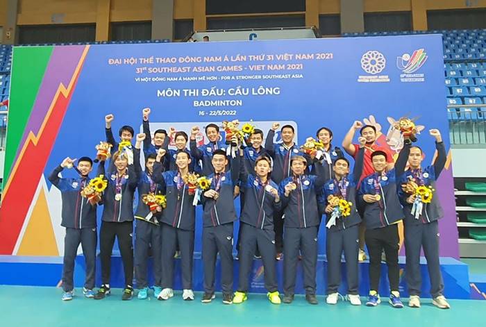 แบดมินตันชายไทย คว้าเหรียญทอง ซีเกมส์ 2021