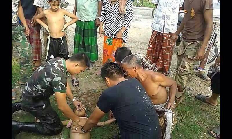 ทหารช่วยเด็กจมน้ำ
