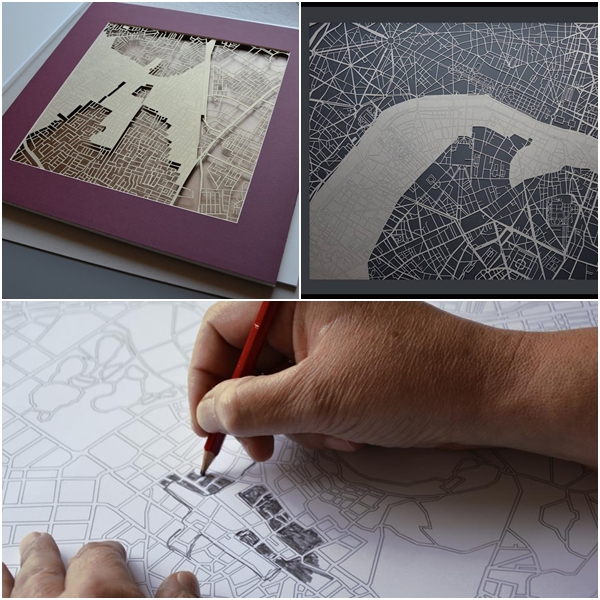 Paper cut แผนที่เมืองต่าง ๆ ทั่วโลก ละเอียดยิบถอด Google Maps