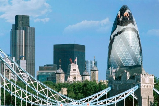 สวนสัตว์ลอนดอน แปลงโฉมตึกยักษ์เพนกวิน