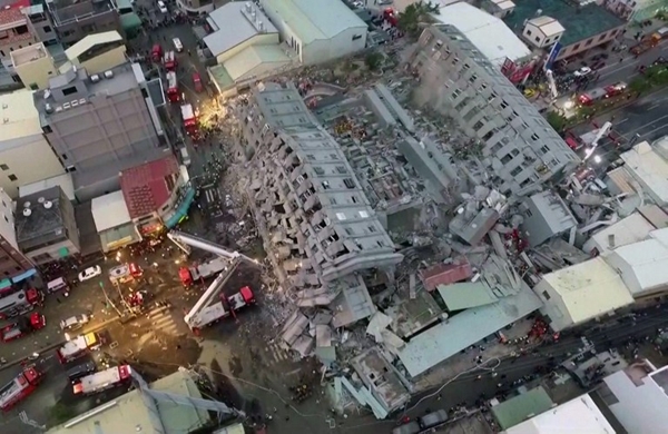 แผ่นดินไหวไต้หวัน ยอดตายพุ่ง 17 ราย
