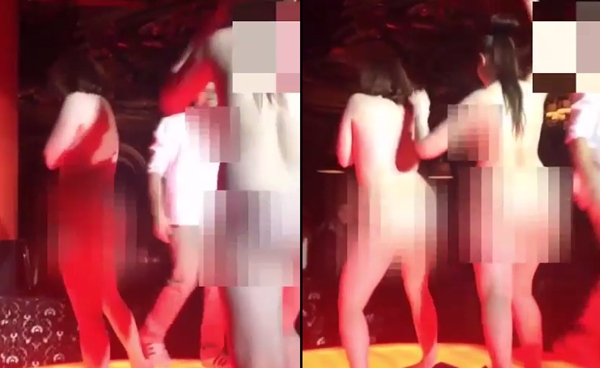2 สาวยอมแก้ผ้าเต้นยั่วสยิวบนเวทีผับ แลกกับ iPhone