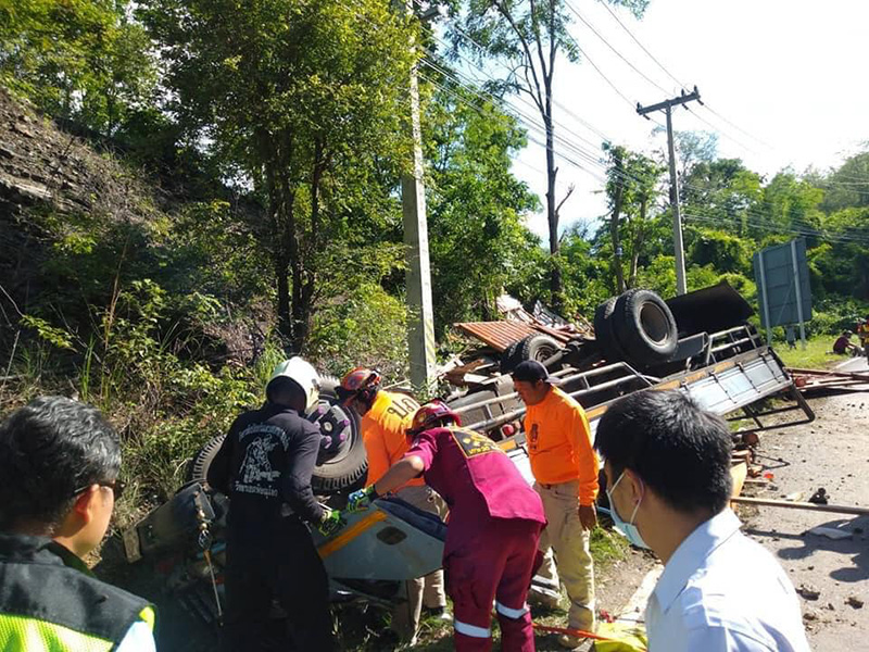 Downed house truck