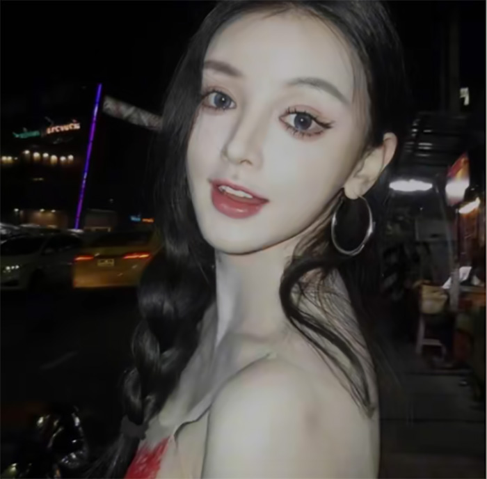 ว่อนภาพ นศ นางฟ้า สวยจนคนนึกว่า AI 