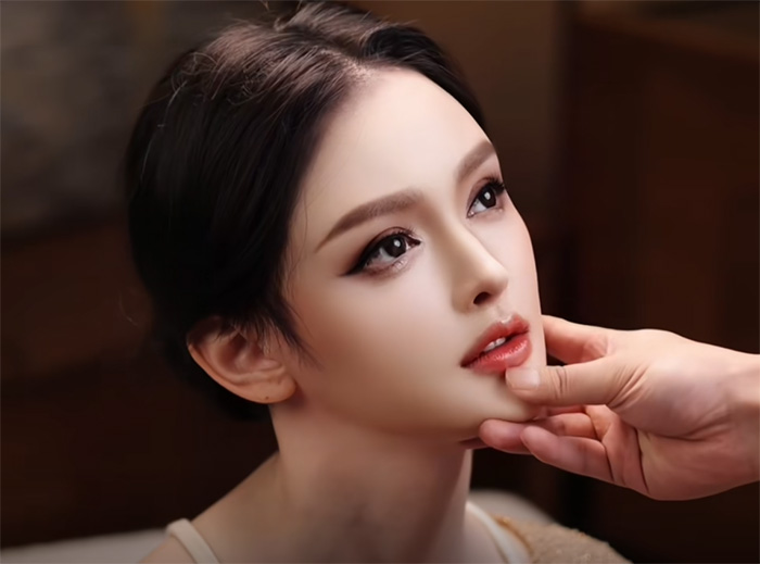 ว่อนภาพ นศ นางฟ้า สวยจนคนนึกว่า AI 