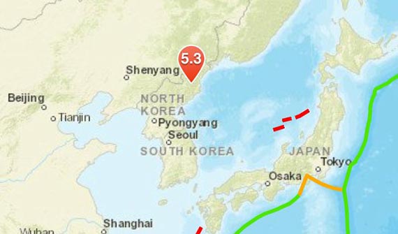 แผ่นดินไหว เกาหลีเหนือ