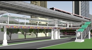 สกายวอล์กเชื่อมบีทีเอส