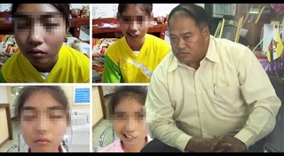 ครูปาแก้วใส่นักเรียน