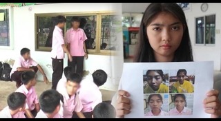 ครูปาแก้วใส่นักเรียน