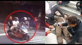 ตำรวจถูกรถชน