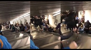 บันไดเลื่อนถล่ม