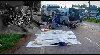 รถตู้ชนรถพ่วง