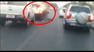 รถติดแก๊สระเบิด