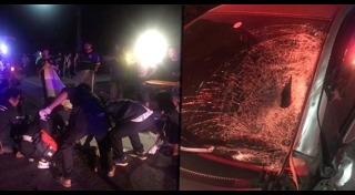 ตำรวจถูกรถชน