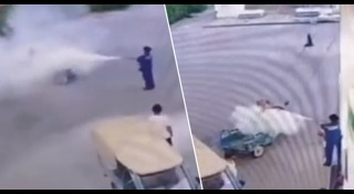 ไฟไหม้ปั๊มน้ำมัน