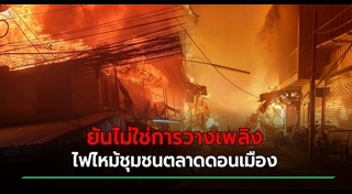 ไฟไหม้ตลาด