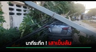 เสาไฟฟ้าล้ม