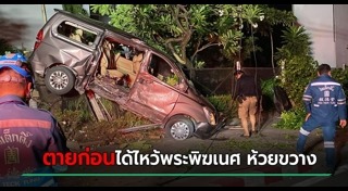 รถชนต้นไม้