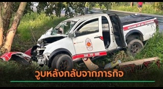 รถชนต้นไม้