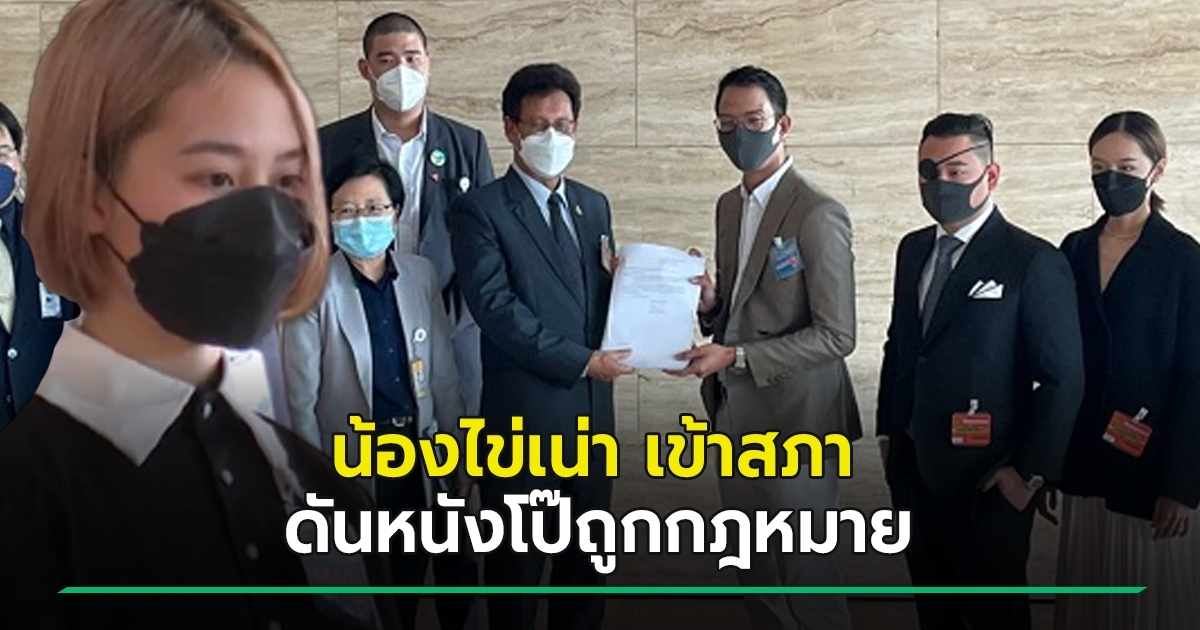 น้องไข่เน่า OnlyFans คณะเจริญ Porn เข้าสภายื่นเรื่อง ผลักดัน หนัง ...